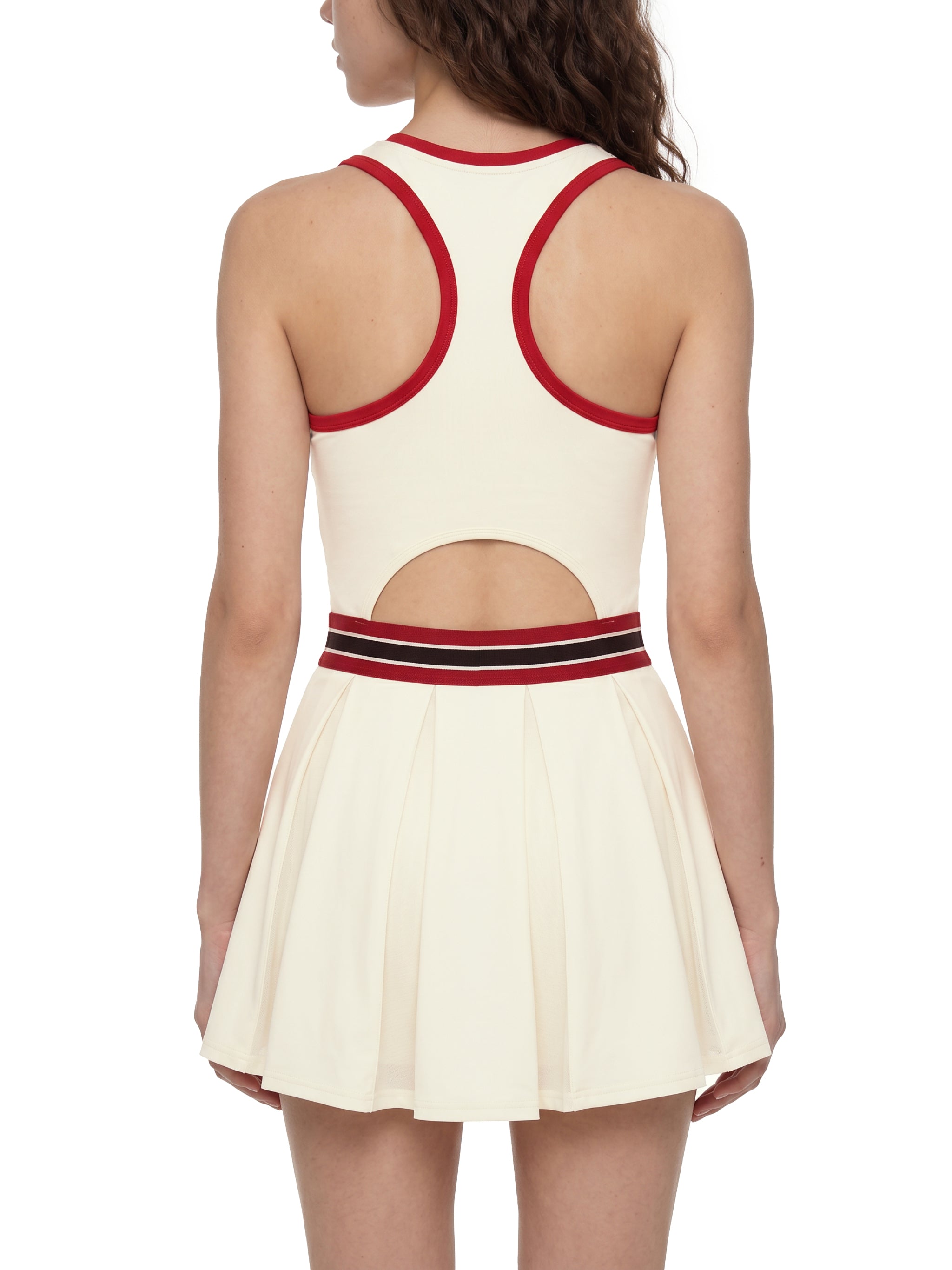 Maison Trixy Women's Color Block A-Line Sleeveless Dress
