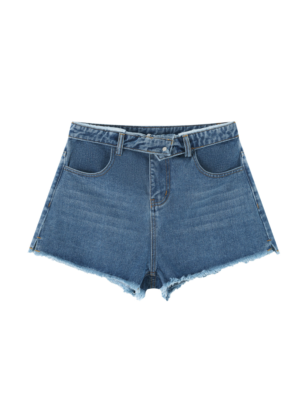 Maison Trixy Women’s Vintage Wash High Rise Denim Shorts