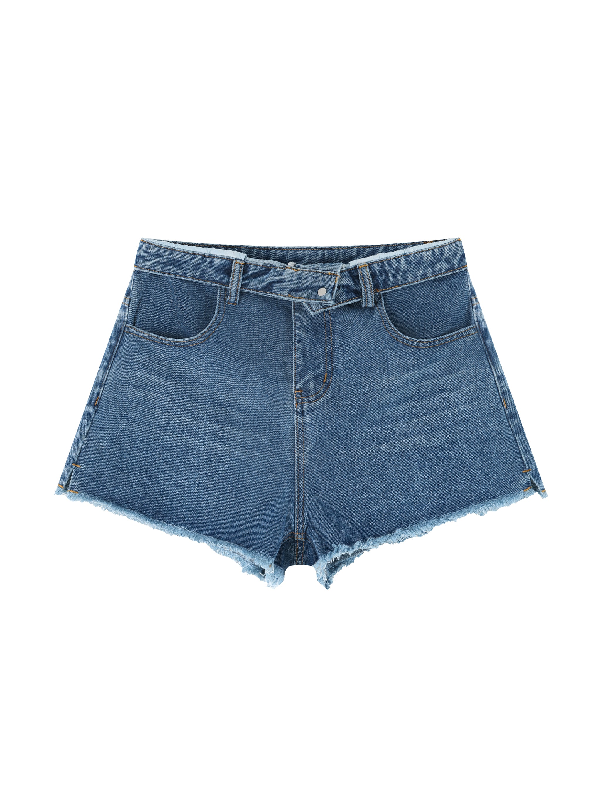 Maison Trixy Women’s Vintage Wash High Rise Denim Shorts