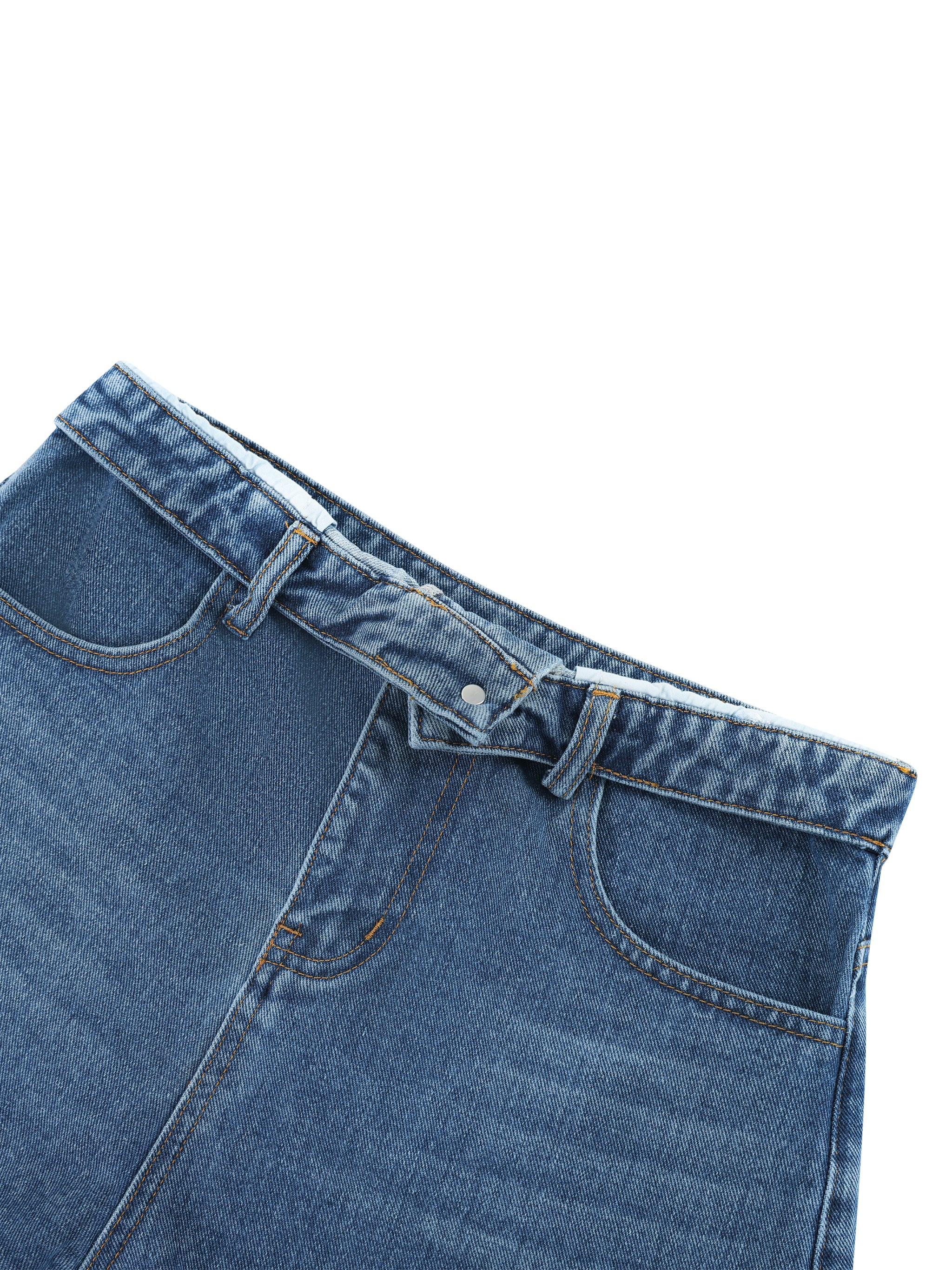 Maison Trixy Women’s Vintage Wash High Rise Denim Shorts