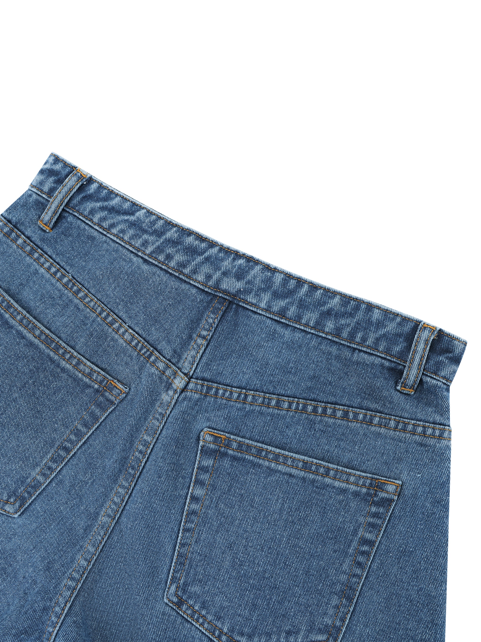 Maison Trixy Women’s Vintage Wash High Rise Denim Shorts