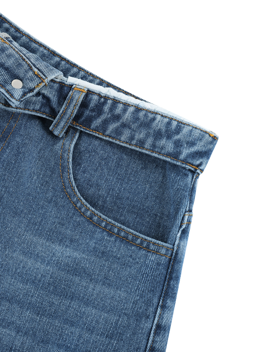 Maison Trixy Women’s Vintage Wash High Rise Denim Shorts