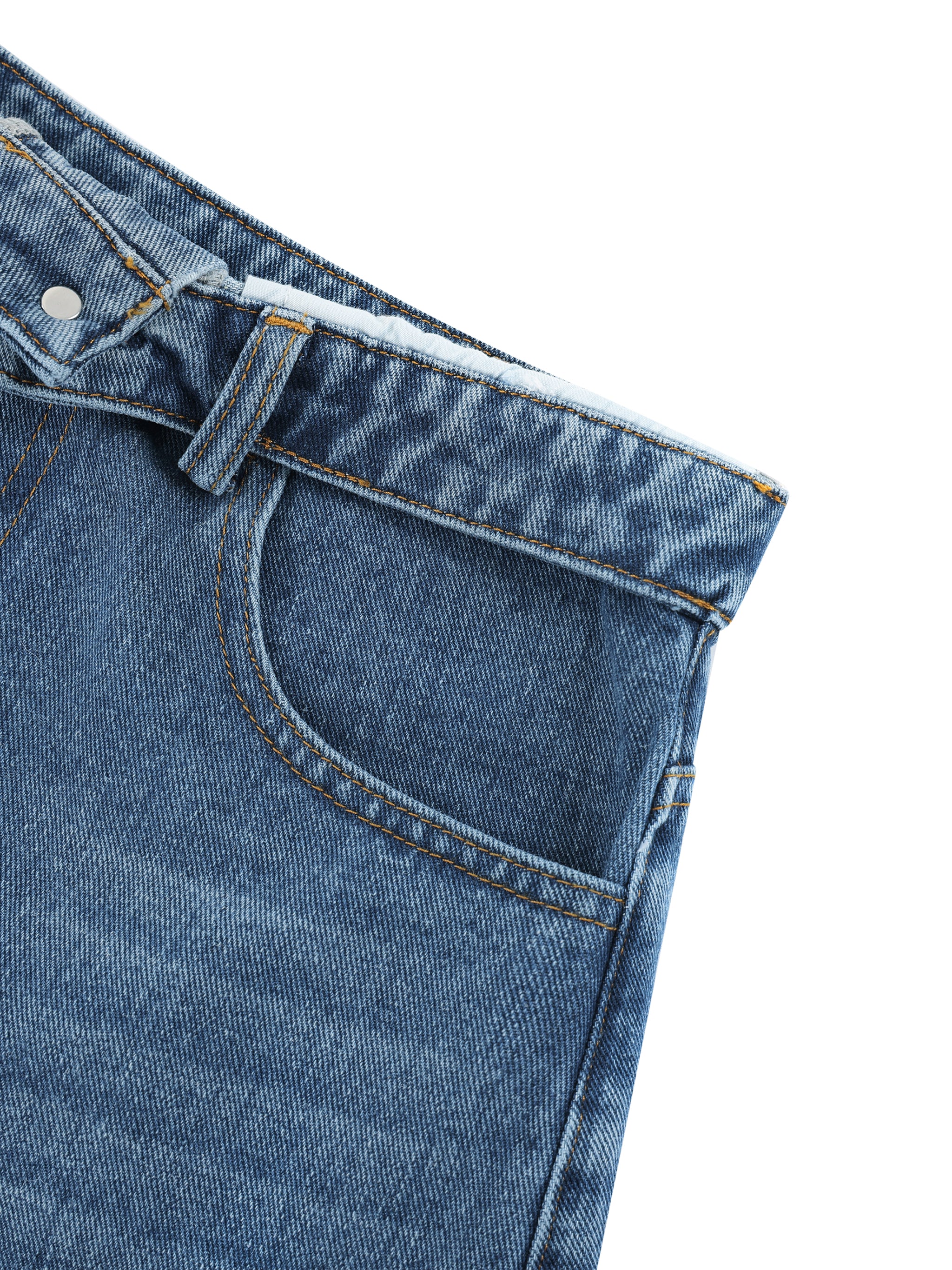 Maison Trixy Women’s Vintage Wash High Rise Denim Shorts