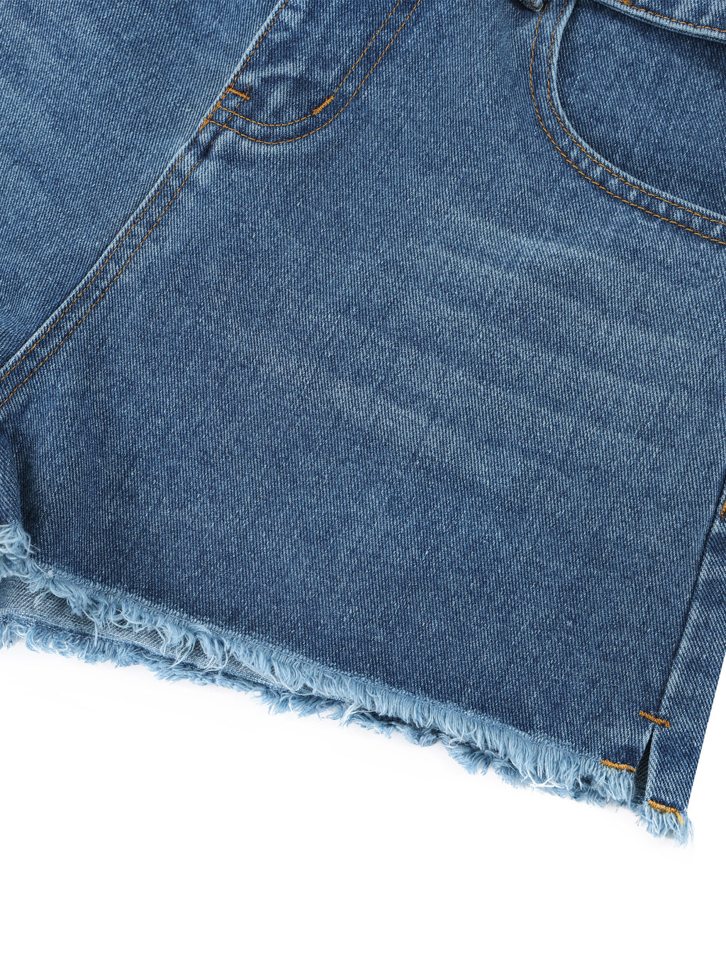 Maison Trixy Women’s Vintage Wash High Rise Denim Shorts