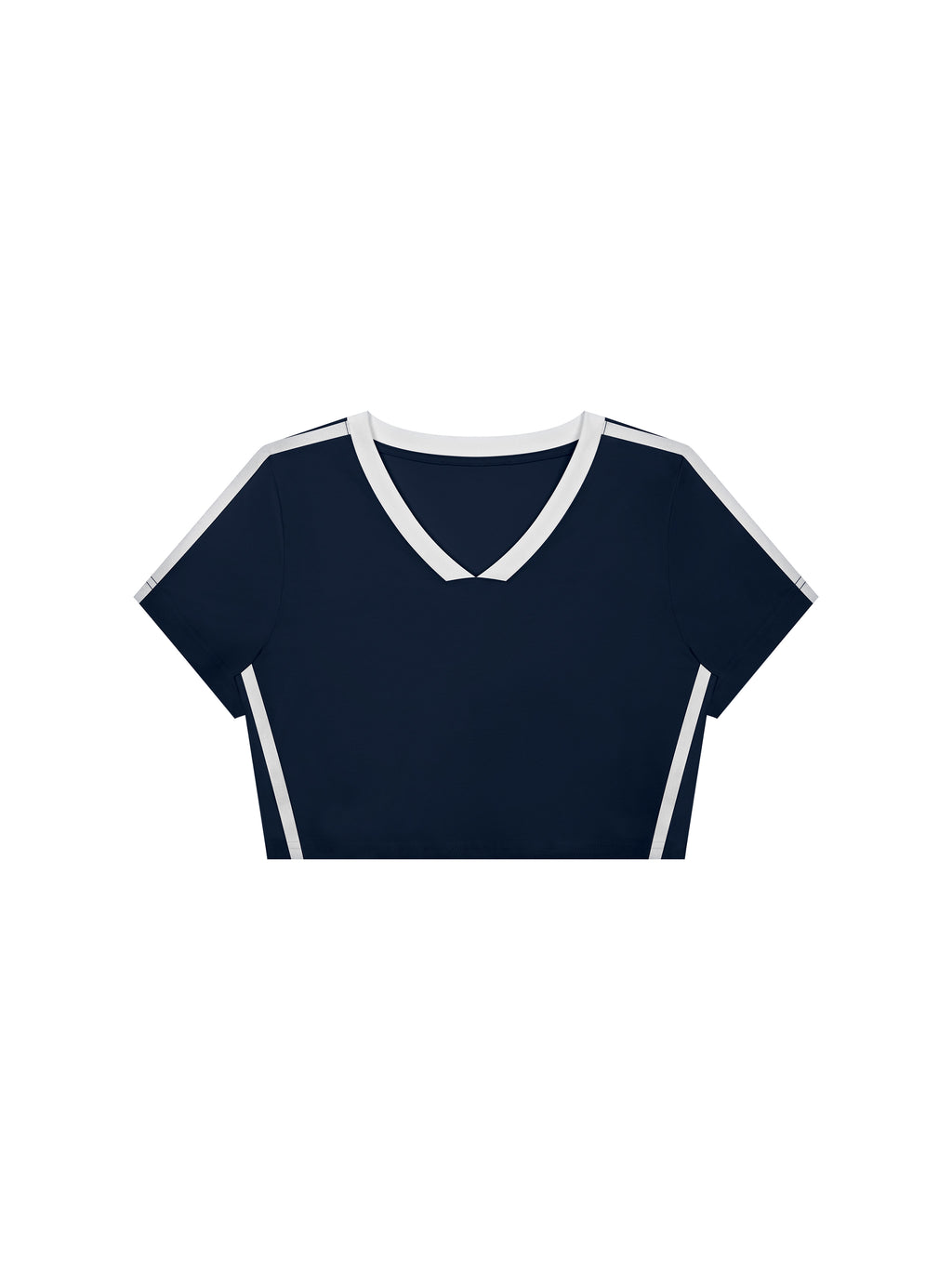 Maison Trixy Women’s Slim Fit Color Block T-Shirt