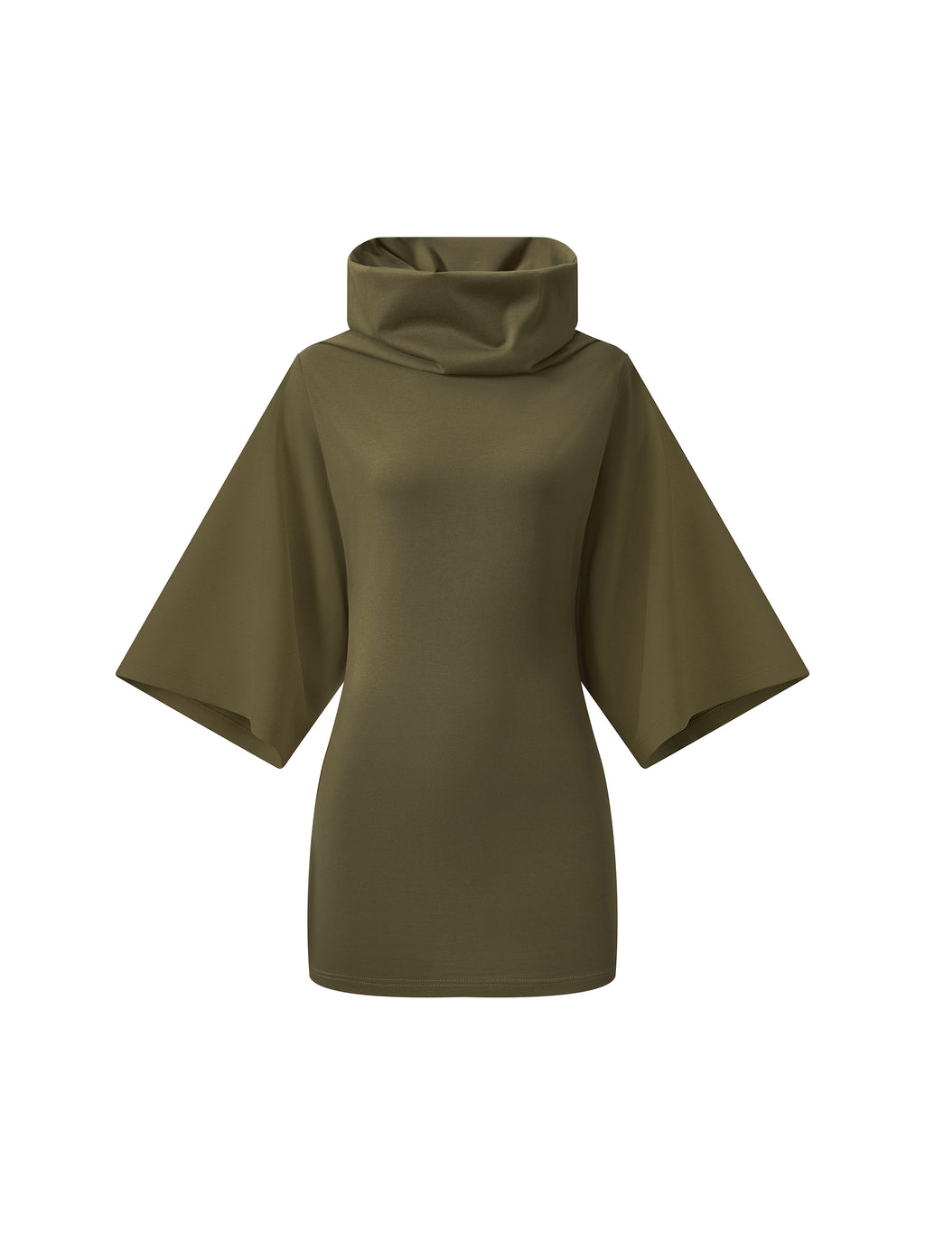 Maison Trixy Women’s Turtleneck Batwing T-Shirt