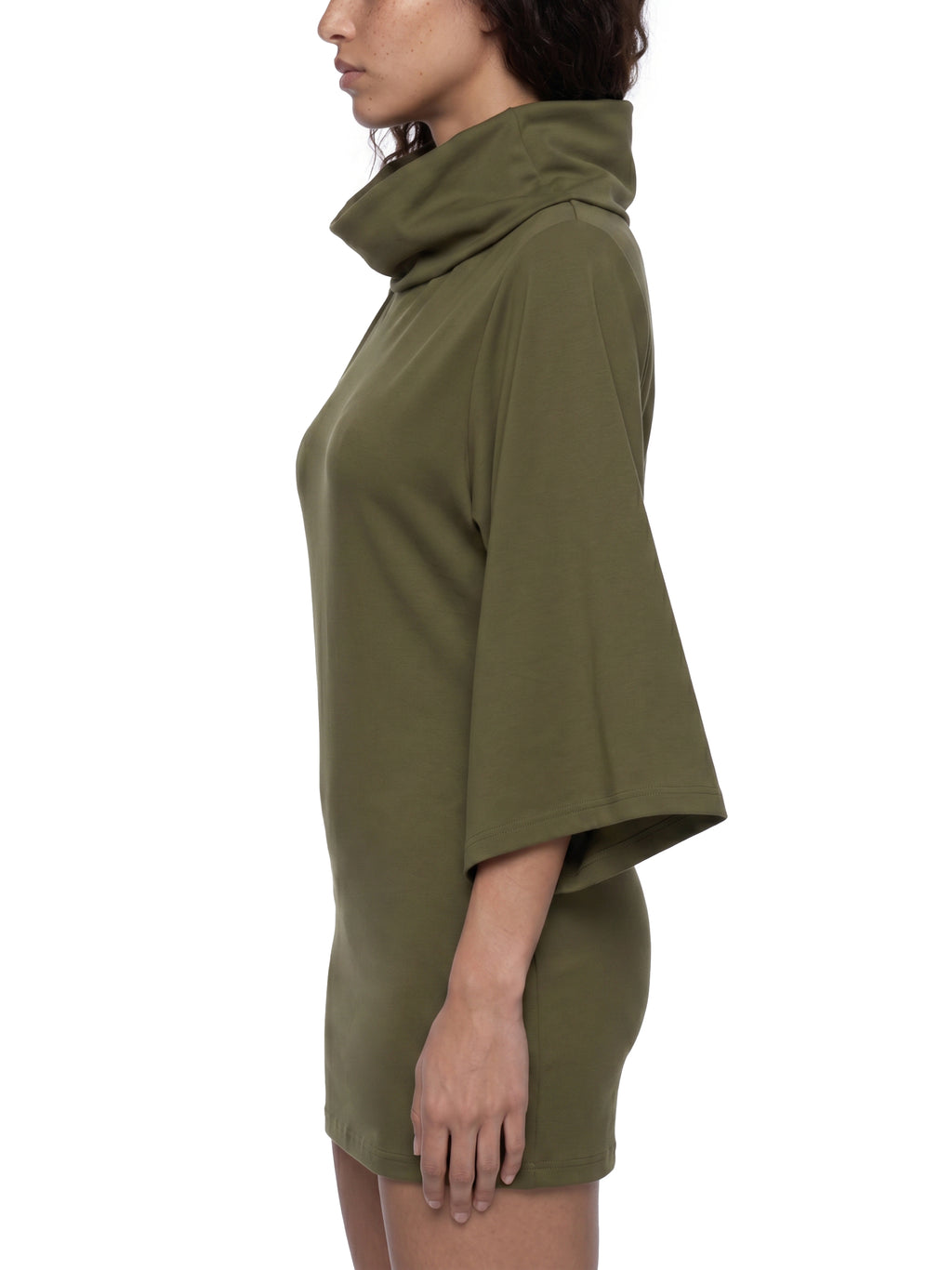 Maison Trixy Women’s Turtleneck Batwing T-Shirt