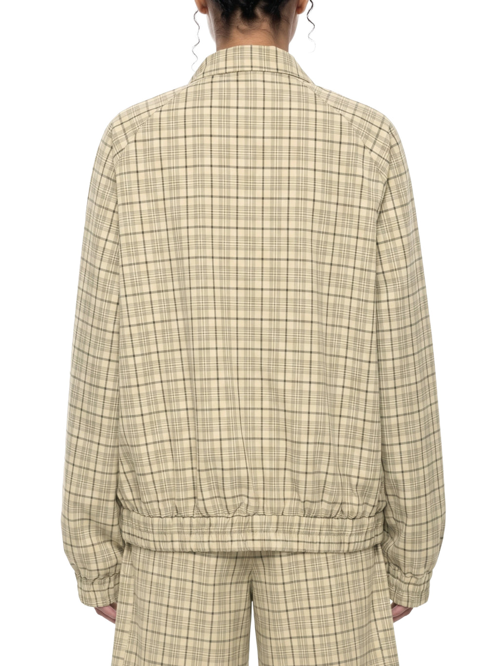 Maison Trixy Unisex Plaid Full-Zip Track Jacket