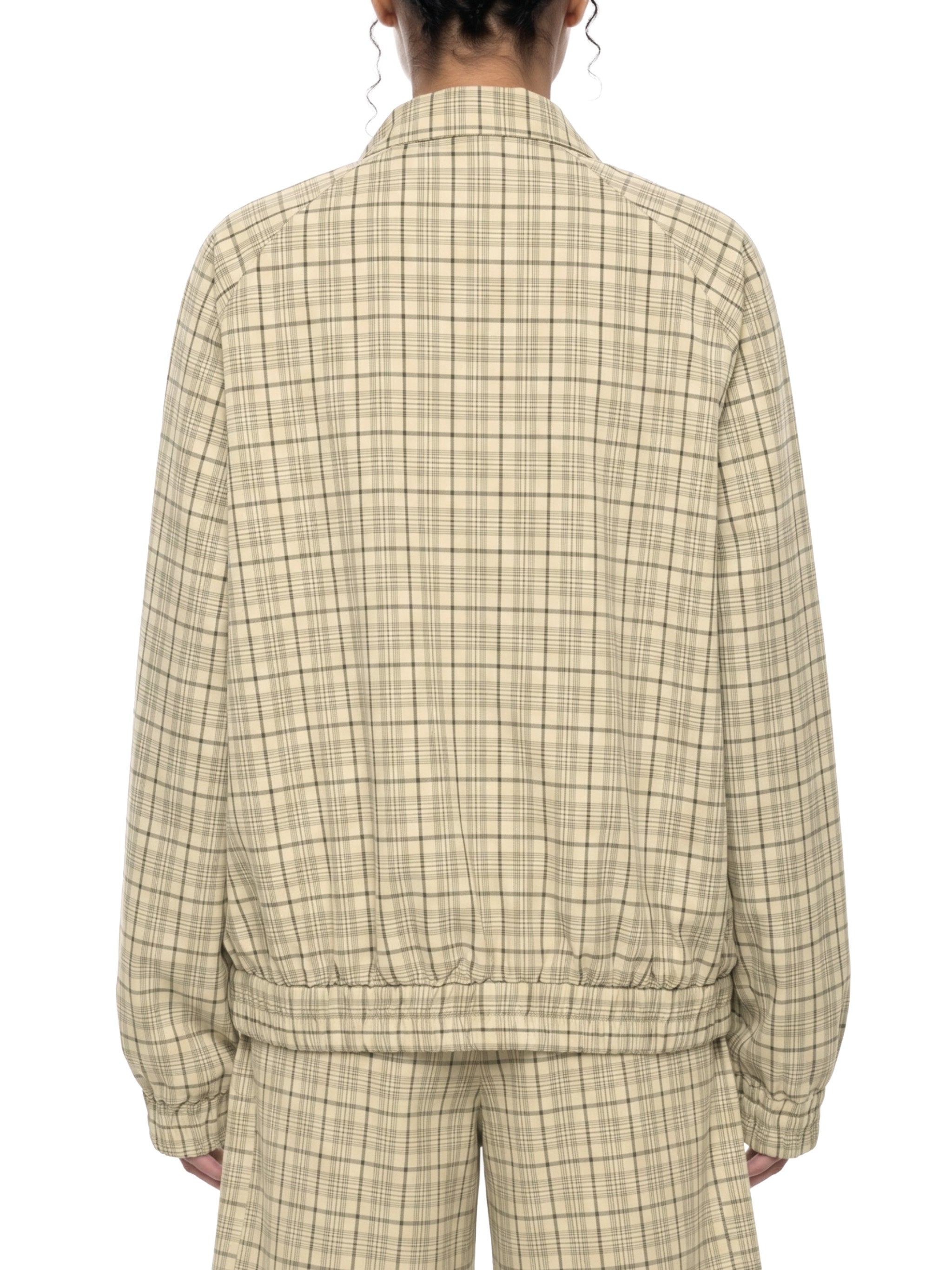 Maison Trixy Unisex Plaid Full-Zip Track Jacket