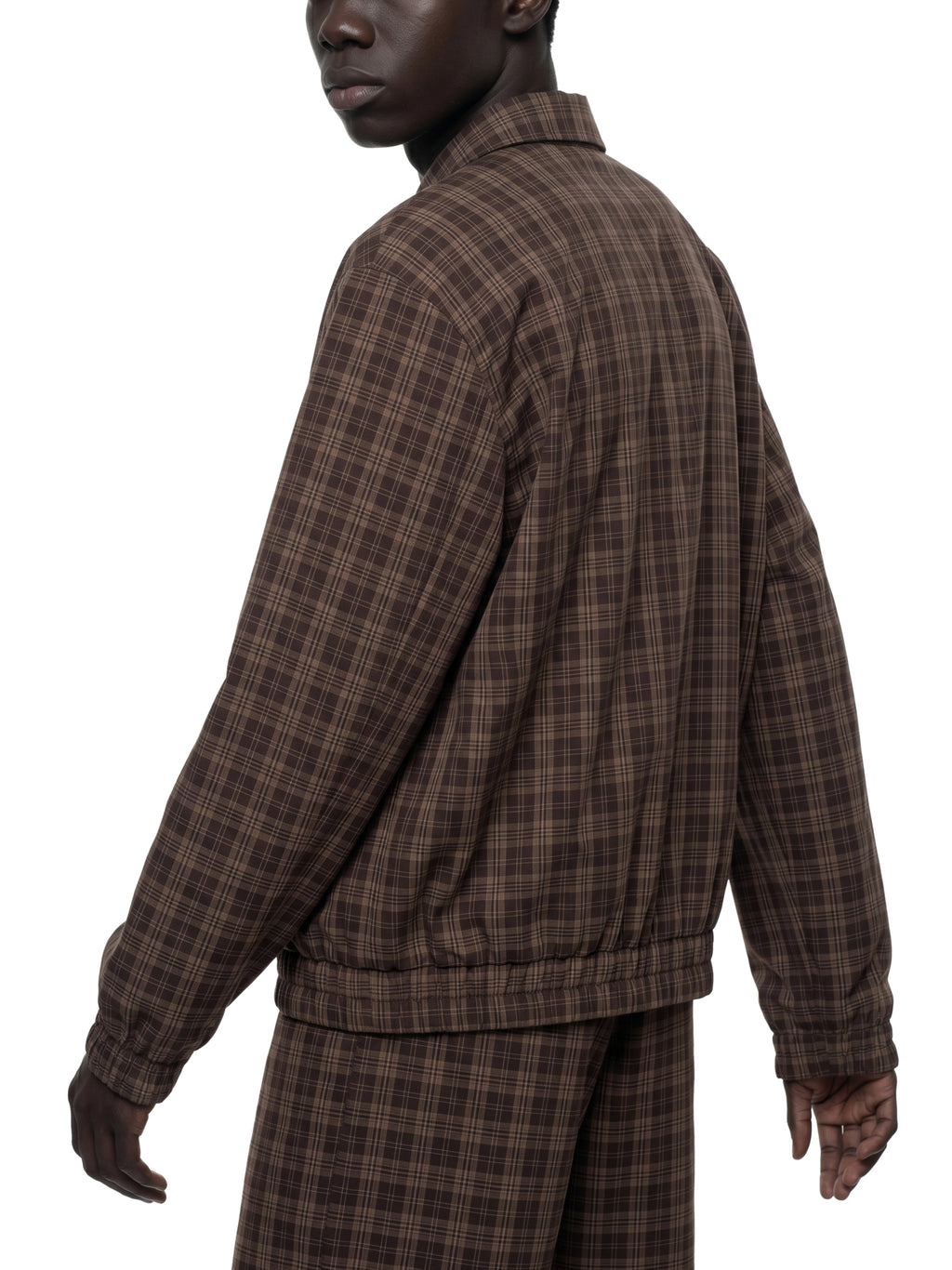 Maison Trixy Unisex Plaid Full-Zip Track Jacket