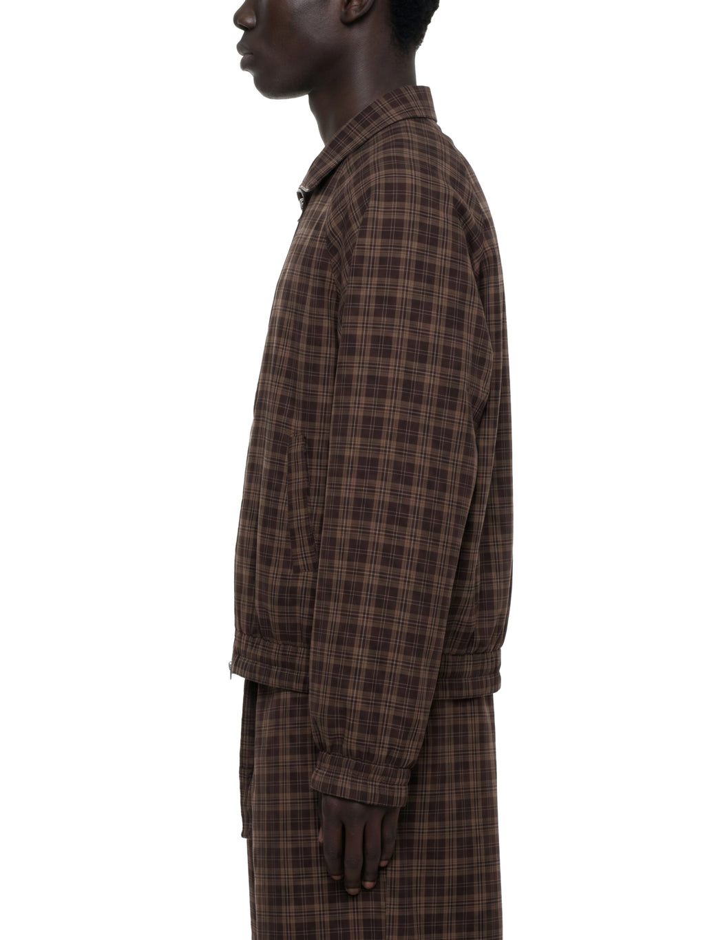Maison Trixy Unisex Plaid Full-Zip Track Jacket