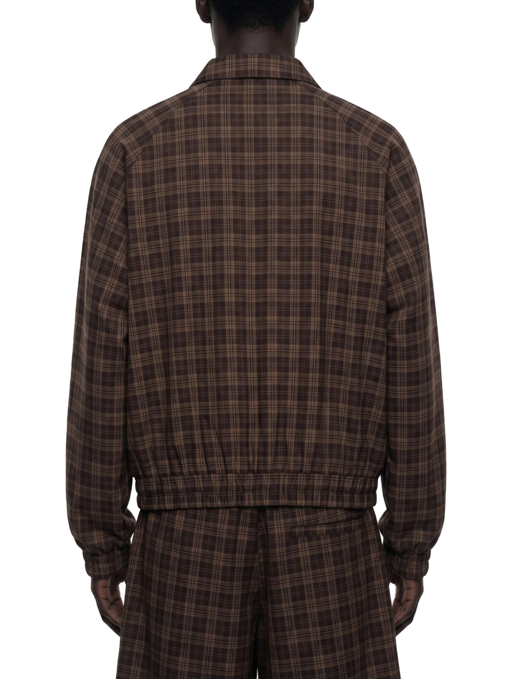Maison Trixy Unisex Plaid Full-Zip Track Jacket
