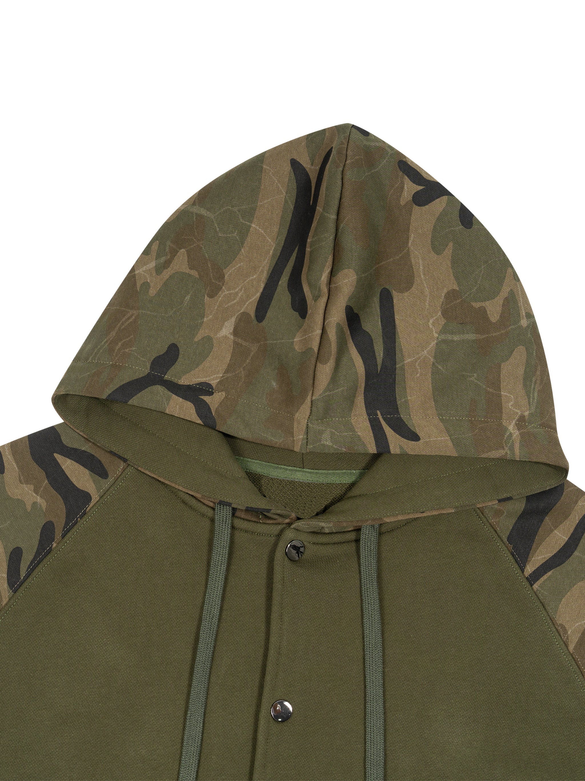 Trixy Corp New logo Camo-Splice Raglan Zip Hoodie