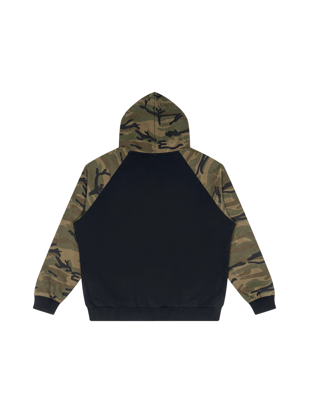 Trixy Corp New logo Camo-Splice Raglan Zip Hoodie